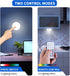 LUMENBAO 4 Pack Counter Dimmable Remote Control LED Puck Lights, Rechargeable LED Under Lights with Functional Remote