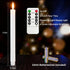 SUNGEGE 9.9 Inch 6 Pack Dimmable Flameless Taper Candles Battery Operated Ivory Realistic Flickering Flame Remote