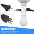 Feekoon 4 Pcs E26 Light Socket Adapter, 3 Prong Light Bulb Outlet to Plug Splitter Converter for Garage Porch (White)