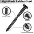 Party Animal Hex Head Lag Screws, 5/16" x 5-1/2", 10PCS Stainless Steel Black Zinc Lag Bolts for Wood