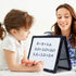 Small Dry Erase White Board, TANKEE Magnetic Desktop Foldable Whiteboard, Portable Mini Easel for Drawing and Memo
