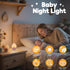 7 Kids Night Light, LED Touch Baby Egg Light for Nursery, Warm White & RGB Colors Changing, Tumbler Touch Night Lamp
