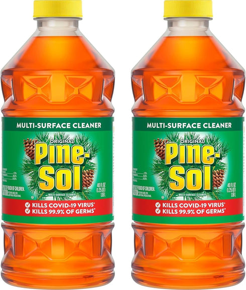 Pine-Sol All Purpose Cleaner, Original Pine, 40 Ounce Bottles (Pack of 2) (Packaging