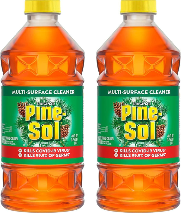 Pine-Sol All Purpose Cleaner, Original Pine, 40 Ounce Bottles (Pack of 2) (Packaging