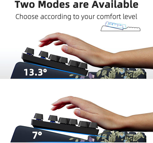 Ergonomic Keyboard Riser with Wrist Support Pad for Office and Home Use