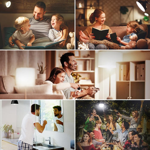 Emotionlite Rechargeable Emergency Light Bulb 1800mAh Battery Backup for Home Power Failure, 1 Pack