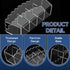 plaCredgai 2 4 Pcs Marker Organizer, Scalloped Acrylic Pencil Holder Clear Marker Holder with Compartments, Acrylic
