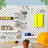 Jinei 12 Pcs Pegboard Bins with Hooks, Pegboard Organizer Accessories Set for Garage Workshop, Tool Organizer, Pegboard