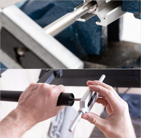 uxcell Adjustable Tap Wrench Handle for Metric M4-M12, Thread Tap Holder Tool