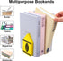 4Pcs FYSUIMU Back to School Wood Bookends Non Skid Book Stoppers Colorful Crayon Shape Wooden Book Stands for Heavy