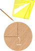 Savannah Yellow Transparent Center Finder for 8 inch Square, Round, Octagon, and 5-3/4 inch Hexagon Material