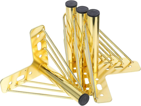 WOONEKY 4pcs Metal Furniture Legs Set, Replacement Sofa and Coffee Table Support