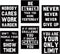 HOMANGA Inspirational Wall Art, Motivational Posters for College Dorm Decor, Set of 6 Canvas Prints 8x10 Inch Unframed