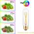 T10 LED Bulbs, 2W Dimmable Tubular, 25 Watt Equivalent, E26 Long Tube Lamp, 2700K Warm White, 6 Pack