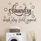 Zonon Laundry Room Sign Decals Decor Bubble Quote Stickers for Bathroom Home Decorations, Wash Dry Fold Repeat (13.8 x