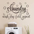 Zonon Laundry Room Sign Decals Decor Bubble Quote Stickers for Bathroom Home Decorations, Wash Dry Fold Repeat (13.8 x