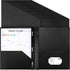 Cholemy 36 Pcs Plastic Pocket Folders, Heavy Duty with 2 Pockets and 3 Prongs, Letter Size Bulk File Folders (Black)