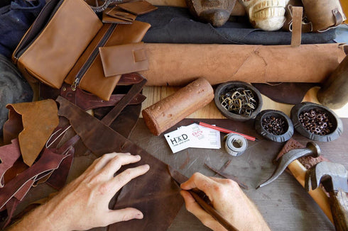 Hide & Drink Handmade Dog Bookmark from Full Grain Leather (Bourbon Brown)