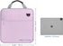 MoKo 2 Inch Zipper Binder with 500 Sheets Capacity, Multi-Pocket Organizer for Middle School, Purple & Gray