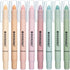 DIVERSEBEE Bible Highlighters and Pens Set - 8 Pack Assorted Colors No Bleed Gel Highlighters, Cute Study Journaling