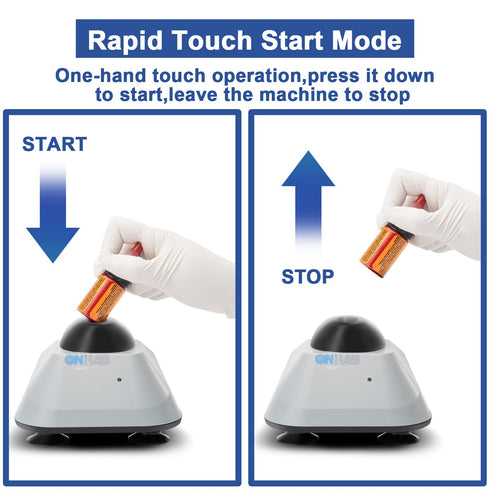 ONiLAB Mini Vortex Mixer with Touch Function, Lab Mixing for Nail Polish, Tattoo Ink, Includes 120 Mixing Balls