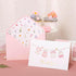 50 Pack Crisky Pink Baby Shower Thank You Cards with Envelopes & Stickers, Baby Girl Thank You Cards Bulk