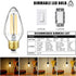 Leools E26 Vintage Edison Bulbs 8W Dimmable LED, Soft White 3000K, 800lm, 6 Pack