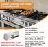 Range Valve Knob for Kitchen Gas Stove, Compatible with D-Shaped Air Interface Burner Gas Valve
