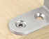 20pcs Thick Stainless Steel Corner Code, 90 Degree Right Angle Reinforcement Angle Iron Triangle L Bracket 40mm x40mm.