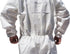 30203 Microporous Disposable Coveralls - Protective Hooded Suit for Chemical Industrial, X-Large, White