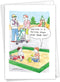 NobleWorks Funny Father's Day Card, Humor Card for Dad, Stepdad, Notecard with Envelope, Better Dad C3622FDG