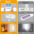 Closet Dimmable Counter 4Pack, LED Motion Sensor Puck Lights, Magnetic Rechargeable Under Cabinet Lighting, Wireless