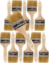 Pro Grade Chip Paint Brushes, 12-Pack 2.5" for Paints, Stains, Varnishes, Glues, & Gesso