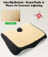 Irosiy Tailbone Premium Seat Cushion - Pressure Relief Cushion for Office Chair, Car, Wheelchair | Cool Gel Memory Foam