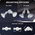 240 GLOBE W Twin Head White Hardwired Switch Activated Security Flood Light, Spotlight, Outdoor, Outside House Lights