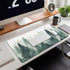 Extended Large Gaming Mouse Pad, Misty Forest XXL Desk Mat for Desktop, Non-Slip Rubber Base, 35.4"X15.7"