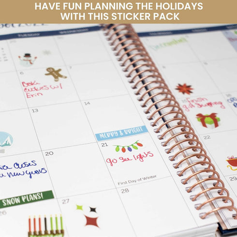 bloom daily planners Monthly Celebrations Planner Stickers for Calendar Decorating, Planning, Scrapbooking (14 Sheets)