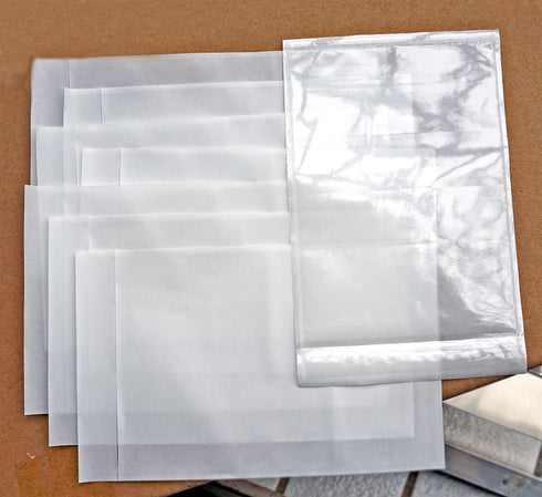 Premium Packing List Envelope 4.7''x7.5'', Self Adhesive Pouch for 4x6'' Shipping Labels, 50 Pack