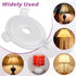 6pcs OIIKI Lamp Shade Adapter Ring, White Lamp Shade Reducer Rings, Plastic Lampshade Adapter Converter Replacement