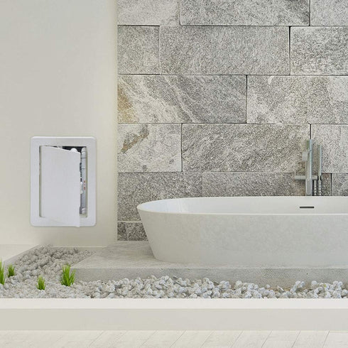 Suteck Plastic Access Panel for Drywall Ceiling, 4 x 6 Inch, Reinforced Plumbing Wall Access Doors, Removable