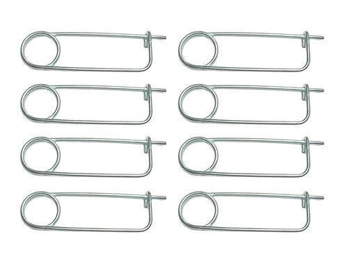 8PCS Steel Brooch Shape Cotter Safety Pin, Quick Lock Brooch Locking Fastener for Farm Lawn Garden Hook