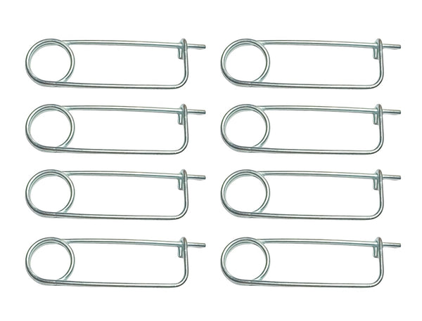 8PCS Steel Brooch Shape Cotter Safety Pin, Quick Lock Brooch Locking Fastener for Farm Lawn Garden Hook
