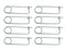8PCS Steel Brooch Shape Cotter Safety Pin, Quick Lock Brooch Locking Fastener for Farm Lawn Garden Hook
