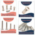 ALLOYPRO M6 3/4" 35-Sets Cabinets,M6x20mm x Hex Drive Socket Cap Bolts Screws Kit, Binding Post Screws Socket Cover