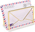 Modern Mail Holder for Home Office, Metal Letter Organizer Sorter for Desk, Marble Base, Envelope Storage Rack