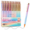 WY WENYUAN Gel Pens, 12 pcs Black Ink Fine Point Smooth Writing Pens, Cute Office School Supplies Gifts
