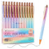 WY WENYUAN Gel Pens, 12 pcs Black Ink Fine Point Smooth Writing Pens, Cute Office School Supplies Gifts