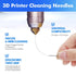 EILKBLA 40Pcs 3D Nozzle Nozzle 3D 0.4mm Set, 3D Printer Cleaning Kit, Cleaner Printer - Stainless Steel Cleaning