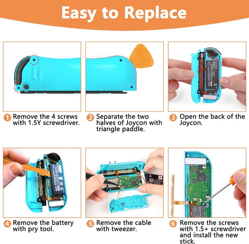 Triwing Screwdriver for Nintendo Switch Joycon - 1.5 Y Tripoint and Y00 Repair Tools for Joy-Con Controller