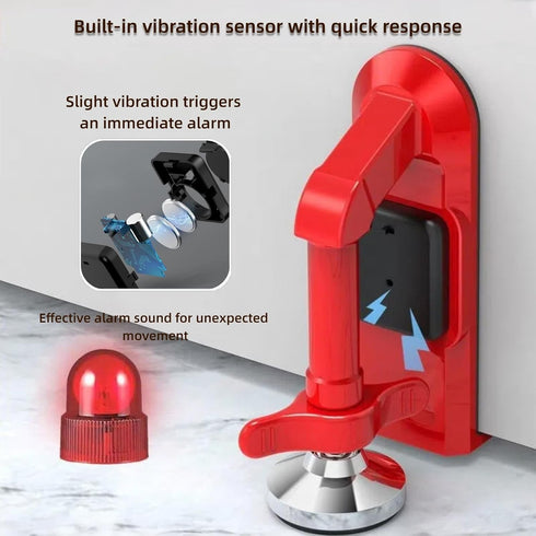 Silanit Jammer, Portable Alarm Door Stopper, Portable Door Travel Anti Theft Door Blocker, No Drill Door Stoppers